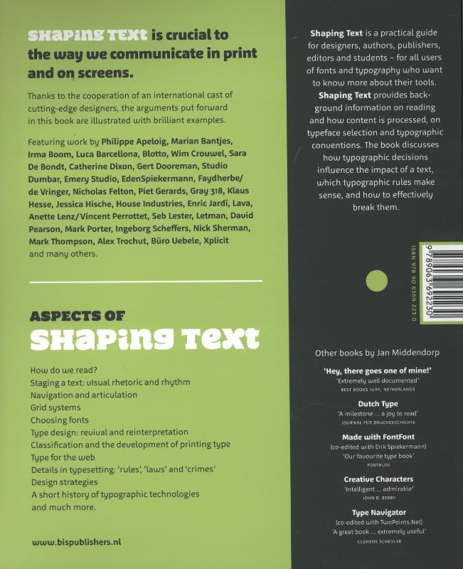 Shaping Text achterkant