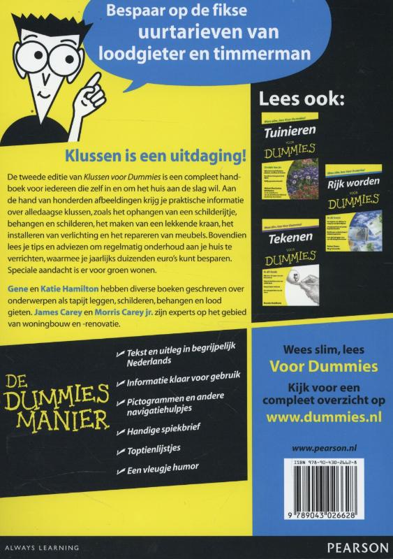 Klussen / Voor Dummies Klussen / Voor Dummies achterkant
