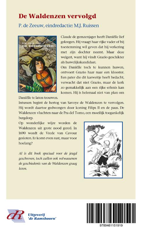 De Waldenzen vervolgd / Historische verhalen voor jong en oud / 40 achterkant