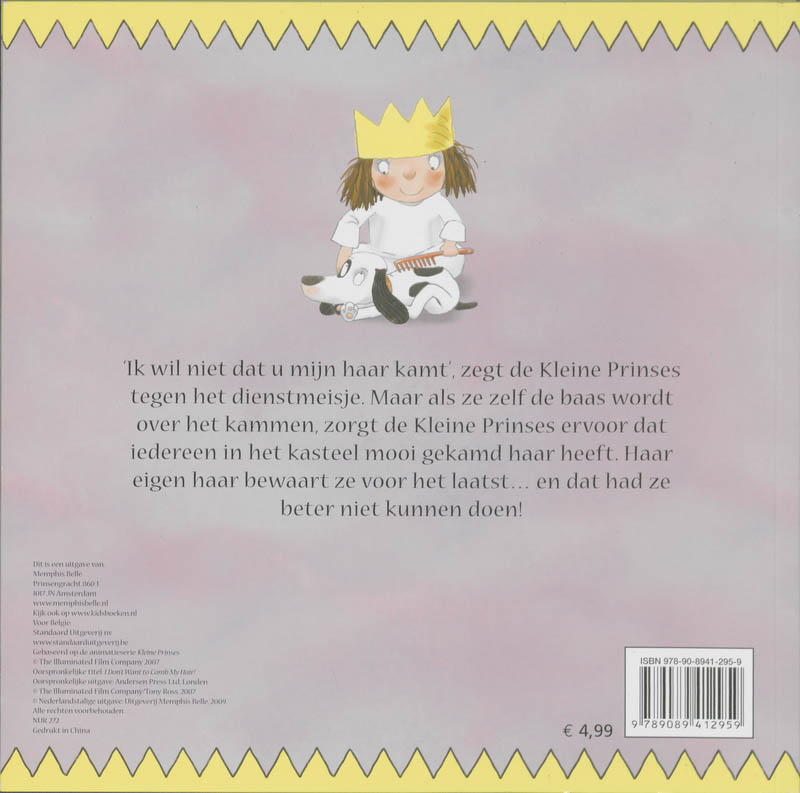 Ik wil mijn haar niet kammen! / Kleine prinses / 4 achterkant