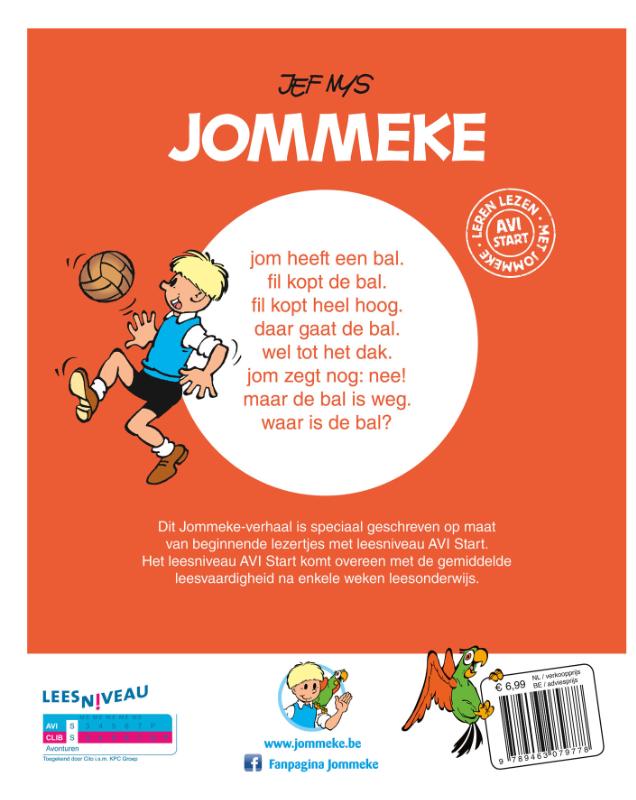 Jom en de bal / Jommeke AVI / 0 achterkant