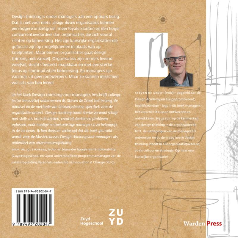 Design thinking voor managers achterkant