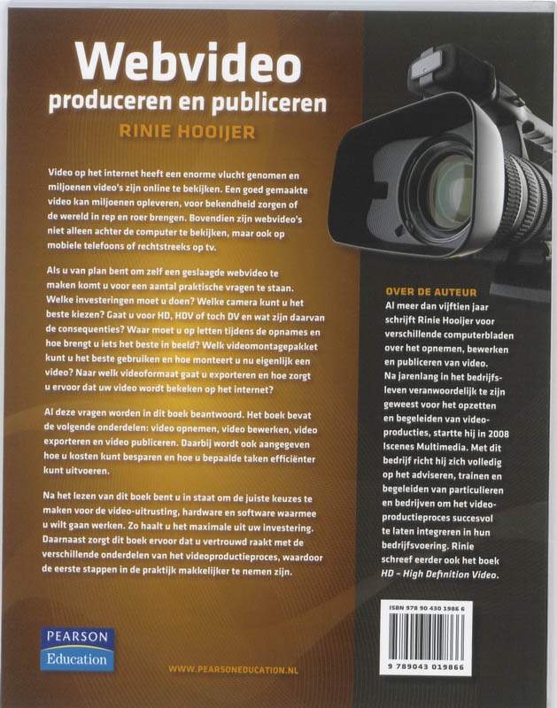 Webvideo Produceren & Publicer achterkant