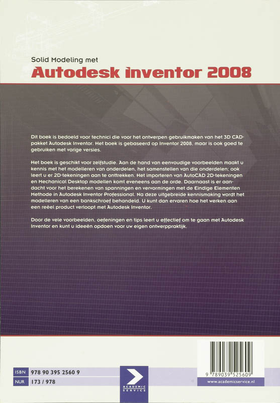 Solid Modeling Met Autodesk Inventor / 2008 achterkant