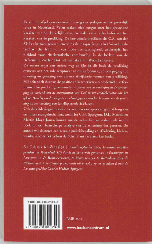 PREDIKING IN DE CRISIS Prediking in de crisis achterkant