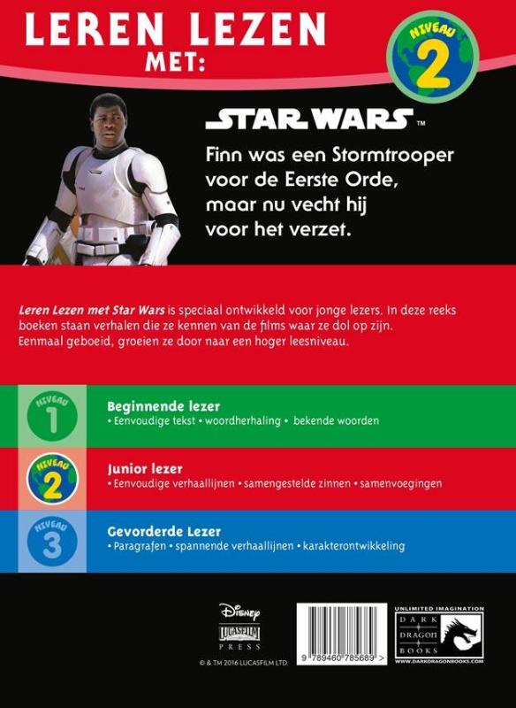 Leren lezen met Star Wars / 2 De strijd van Finn / Star Wars achterkant