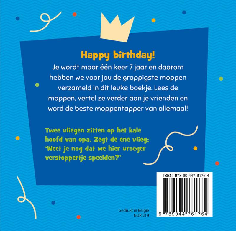 Hoera, 7 jaar! achterkant