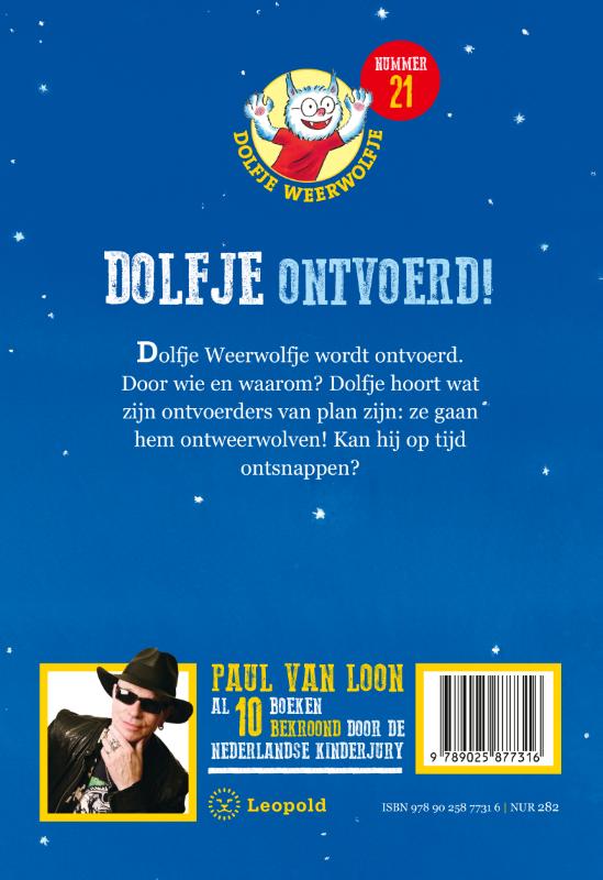 Dolfje ontvoerd! / Dolfje Weerwolfje achterkant