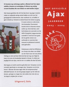 Ajax jaarboek 2003-2004 achterkant