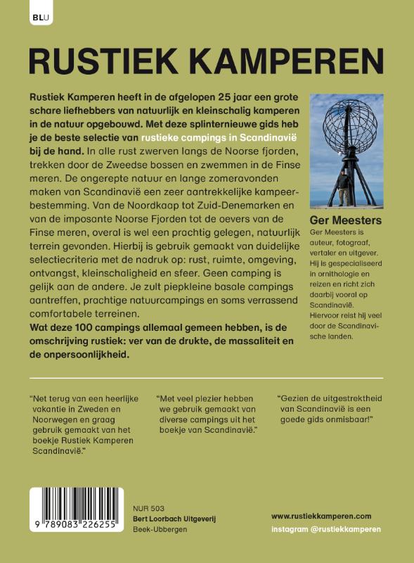 Scandinavië / Rustiek Kamperen achterkant