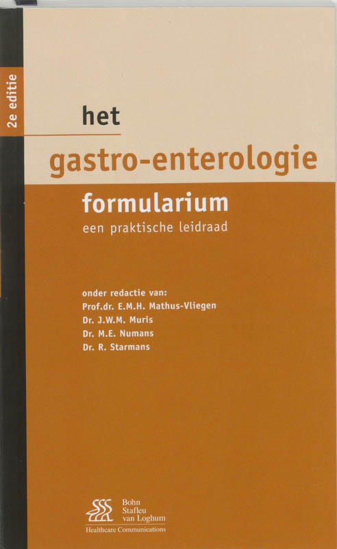 boekenbalie_9789031344888_cover Gastro-enterologie formularium / Formularium