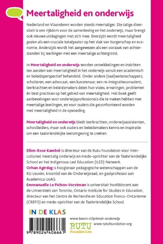 Meertaligheid en onderwijs achterkant