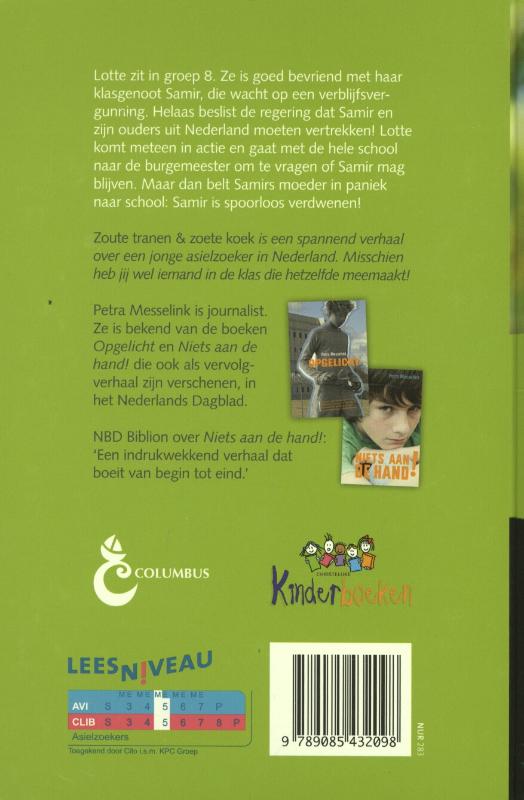 ZOUTE TRANEN EN ZOETE KOEK ZOUTE TRANEN EN ZOETE KOEK achterkant