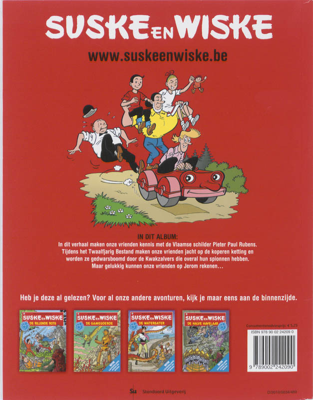 De raap van Rubens / Suske en Wiske / 164 achterkant