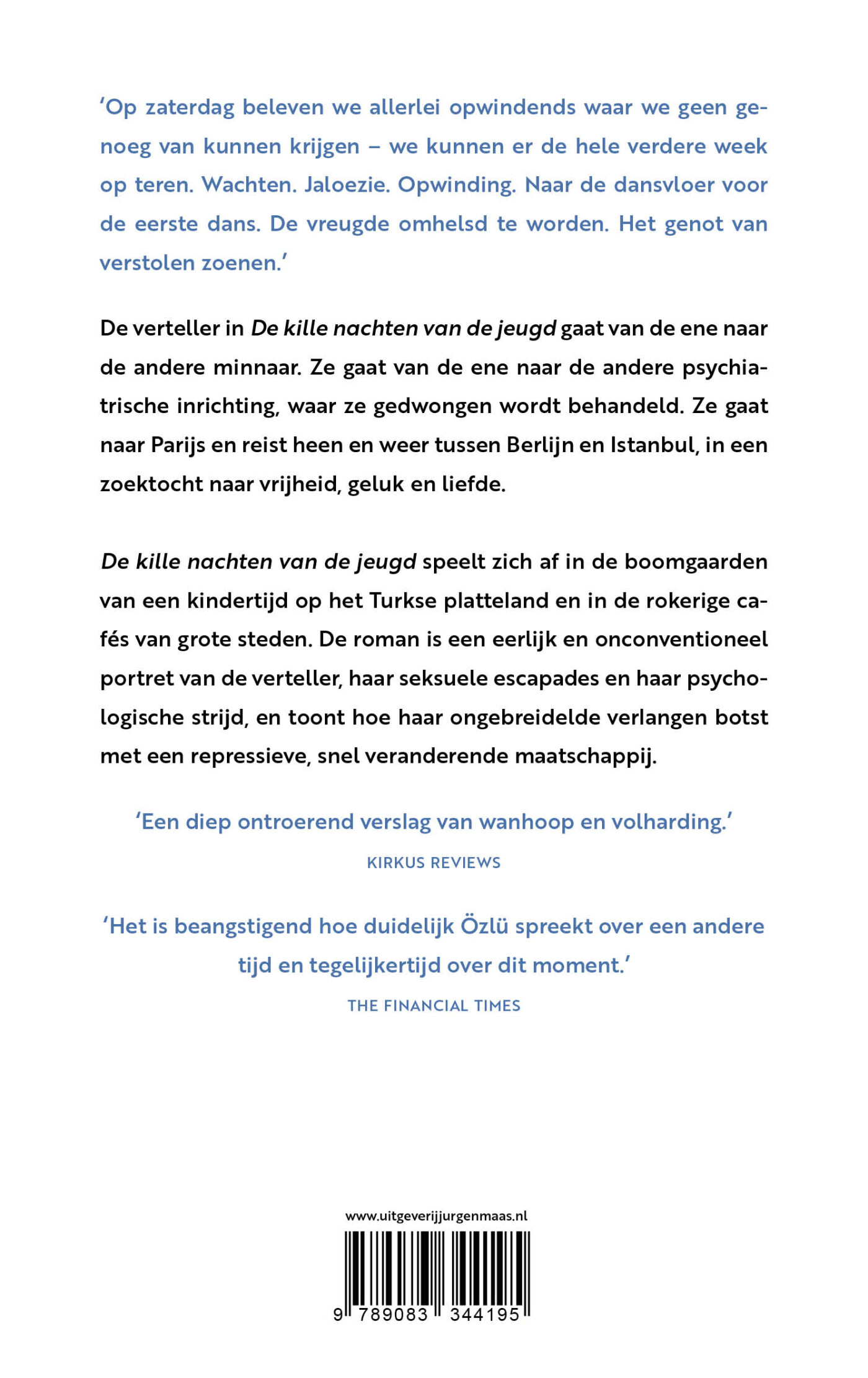 De kille nachten van de jeugd achterkant
