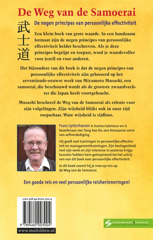 De Weg van de Samoerai achterkant