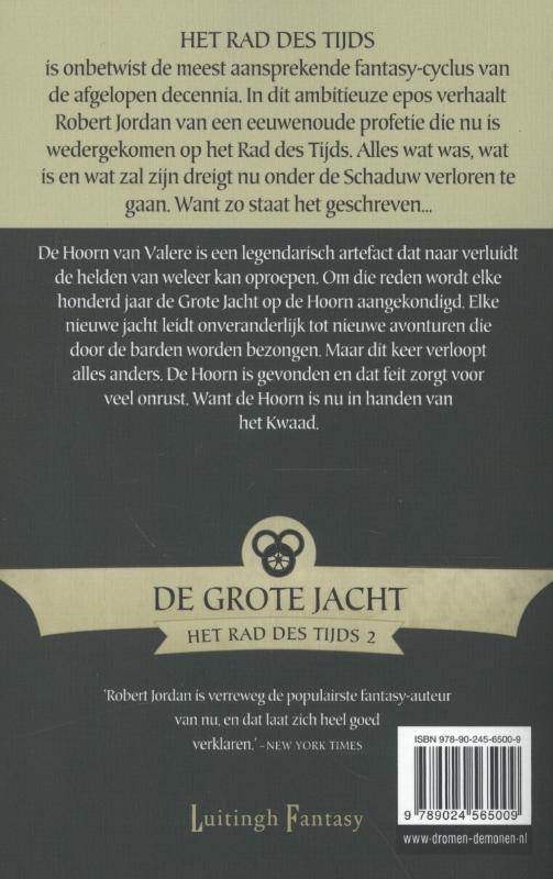De grote jacht / Het Rad des Tijds / 2 achterkant