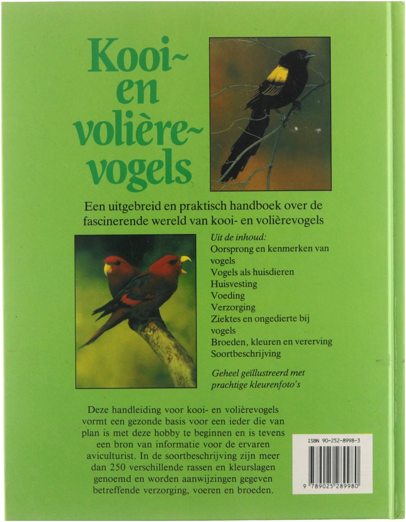 Kooi- en volièrevogels achterkant