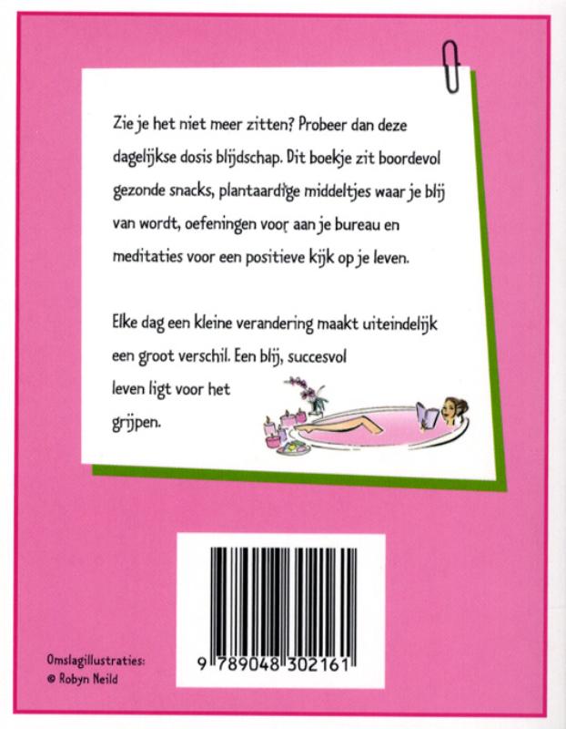 Elke dag geluk achterkant