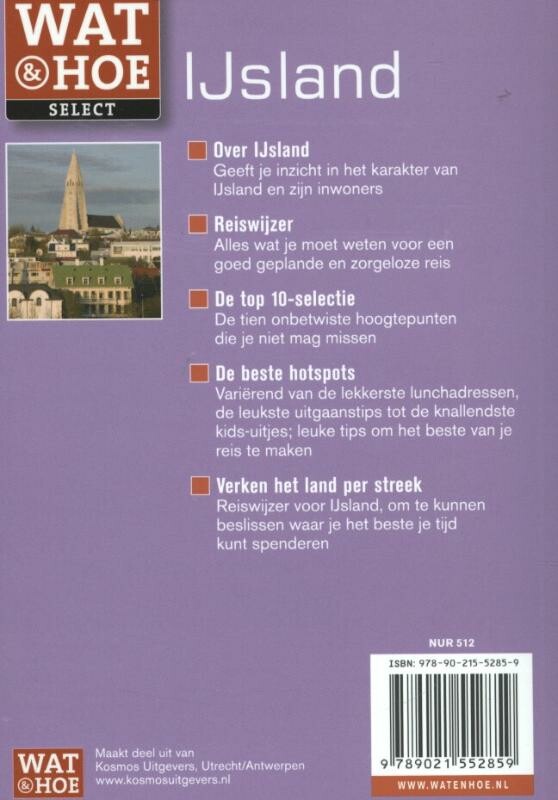 IJsland / Wat & Hoe select achterkant