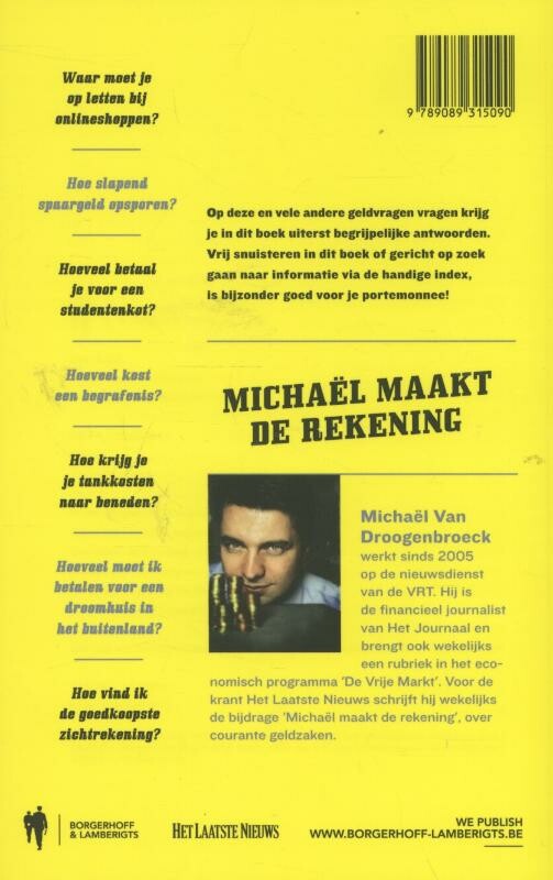 Michaël maakt de rekening achterkant