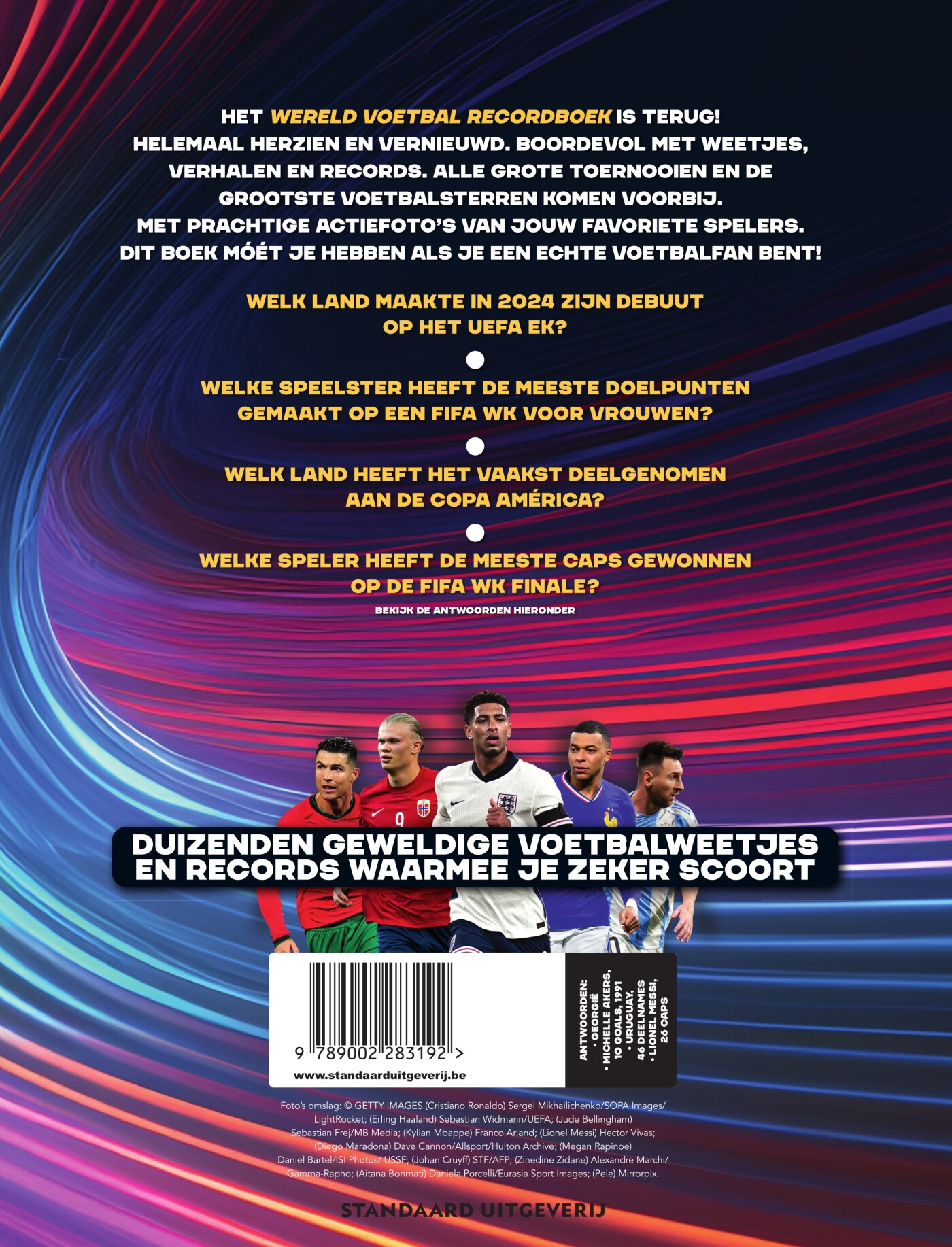 Wereld voetbalrecordboek 2025 achterkant