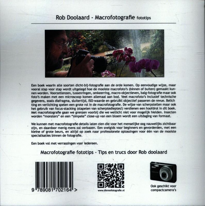 Macrofotografie fototips / Fotografie voor iedereen achterkant