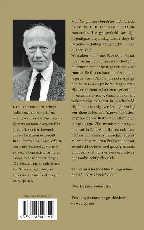 De pauwenhoedster achterkant