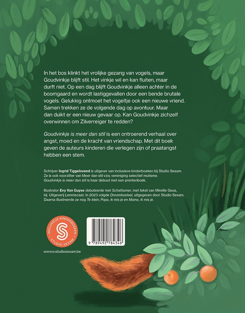 Goudvinkje is meer dan stil achterkant