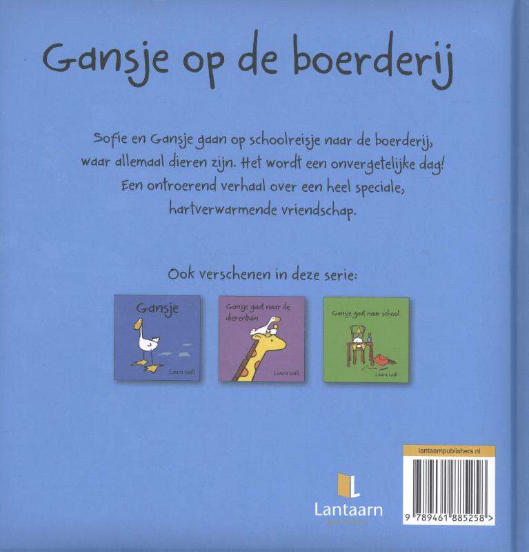 Gansjes op de boerderij achterkant