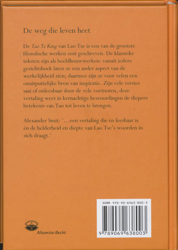 Tao Te King achterkant