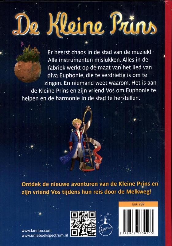 De kleine prins - Planeet van de muziek achterkant