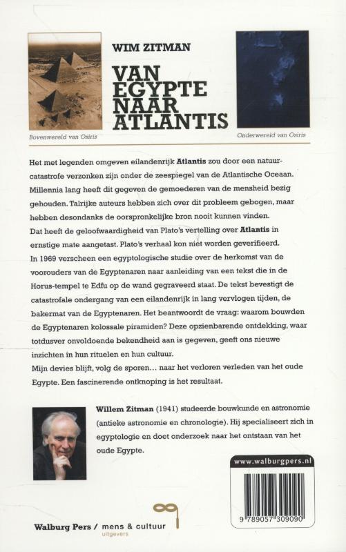 Van Egypte naar Atlantis achterkant