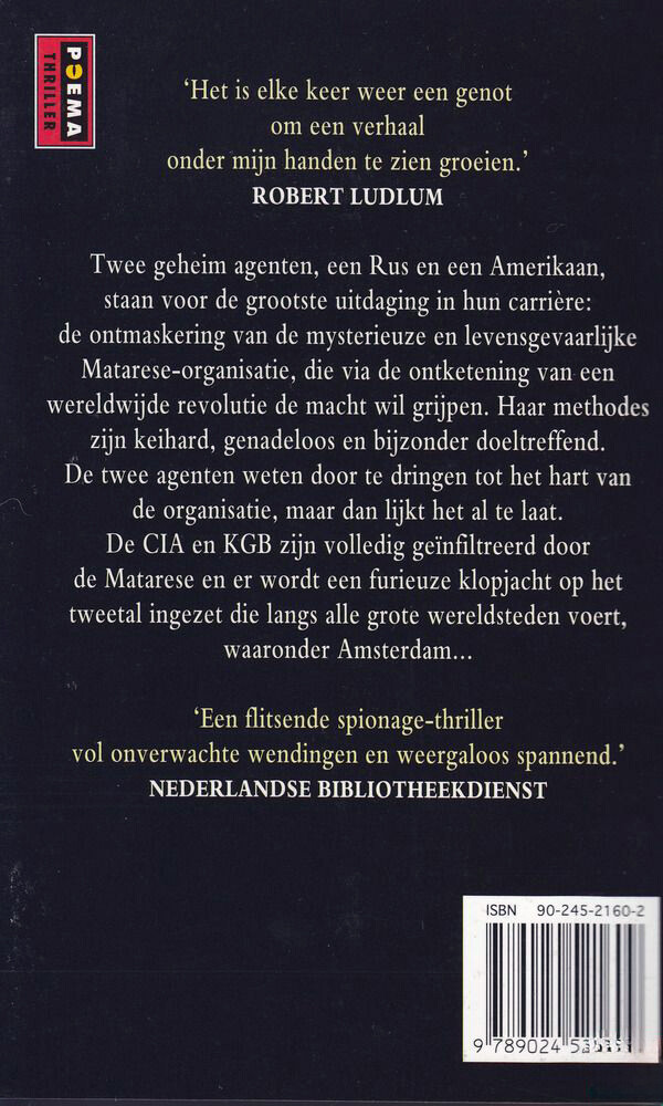 Het Matarese mysterie / Poema thriller achterkant