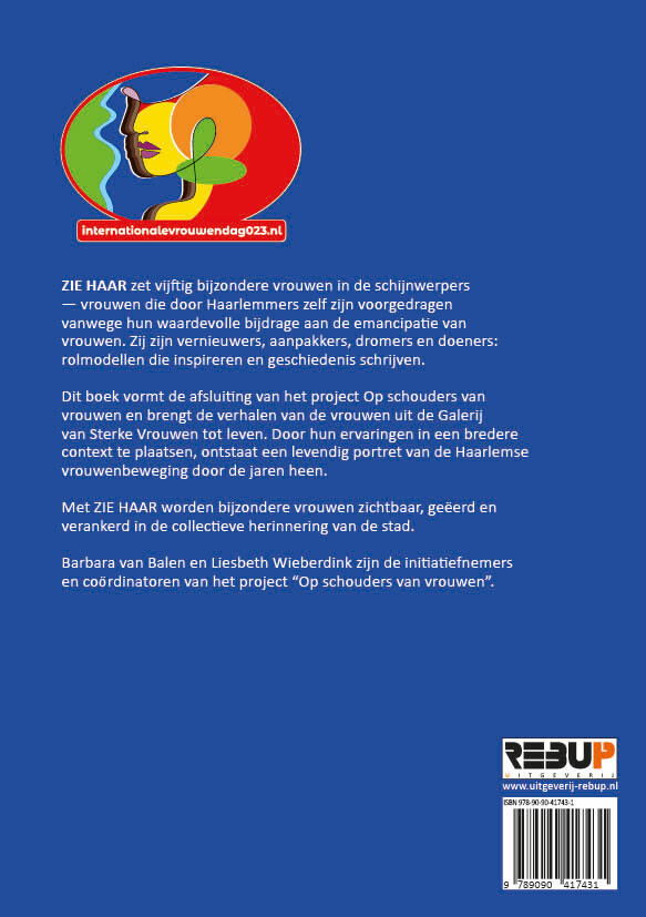 Zie haar achterkant
