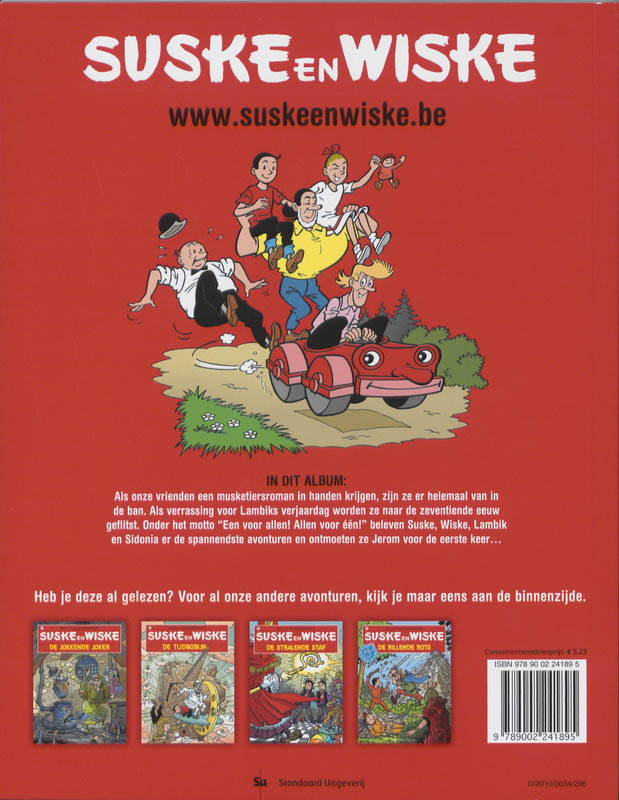 Suske en Wiske 089 -   De dolle musketiers achterkant