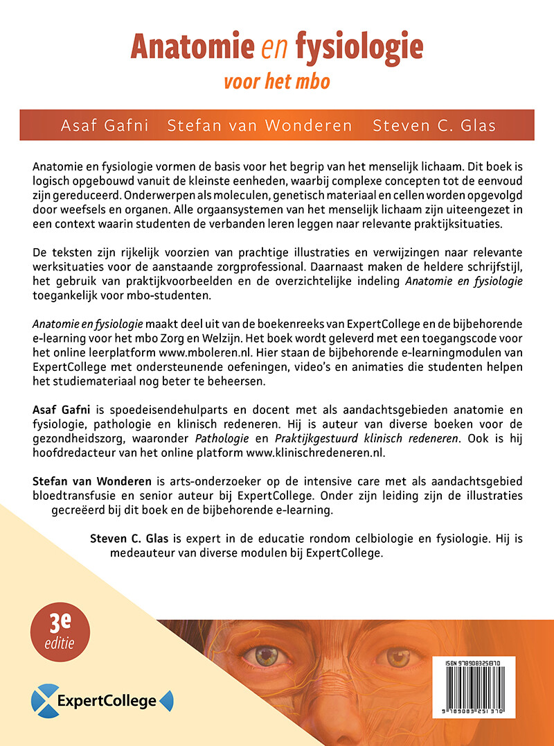 Anatomie en fysiologie voor het mbo achterkant