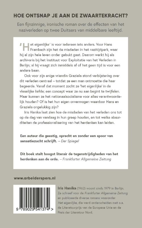 Het eigenlijke achterkant