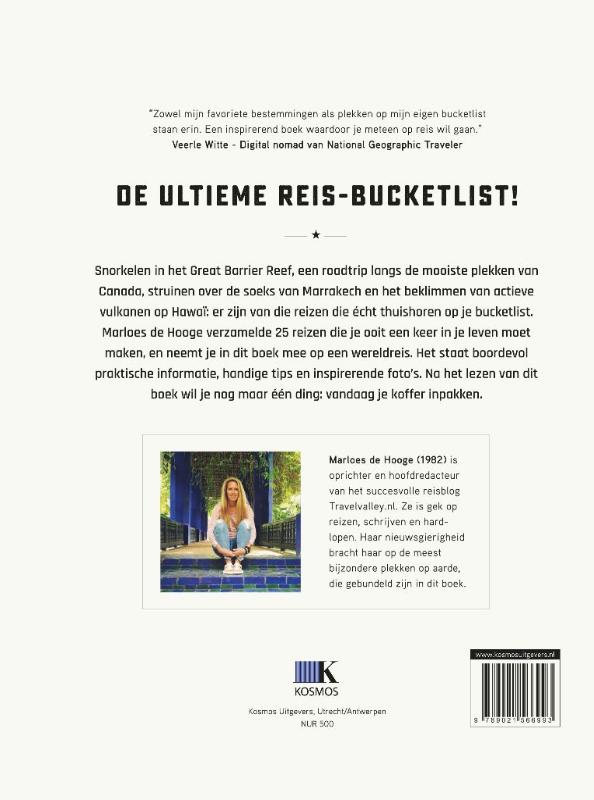 Bucketlist reizen Bucketlist reizen achterkant