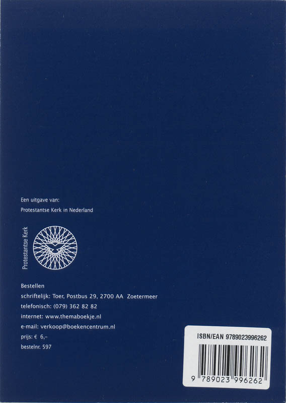 Bij god in tel / Toerbrochure / 597 achterkant
