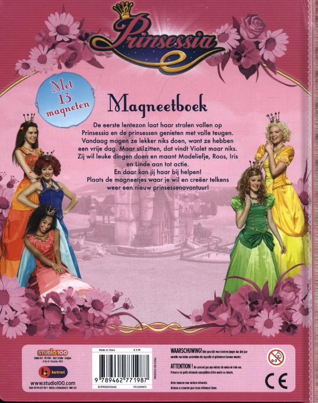 Prinsessia : magneetboek achterkant