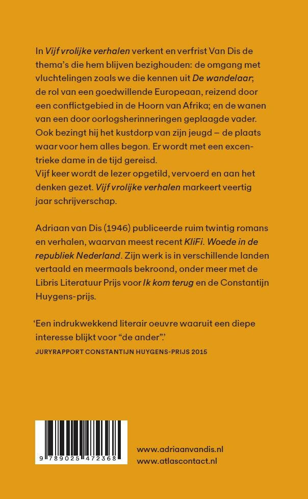 Vijf vrolijke verhalen achterkant