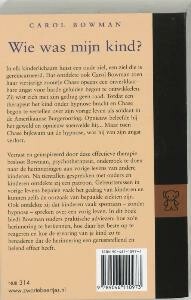 Wie was mijn kind ? / Zwarte beertjes / 3250 achterkant