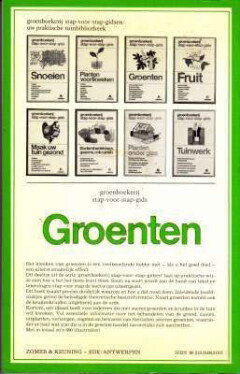 Groenten / Groenboekerij Stap-voor-stap-gids achterkant