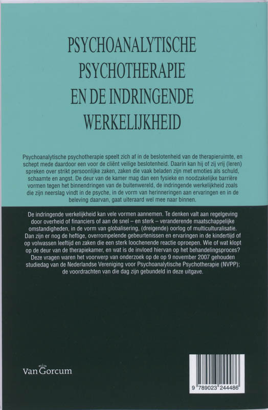 Psychoanalytische psychotherapie en de indringende werkelijkheid achterkant