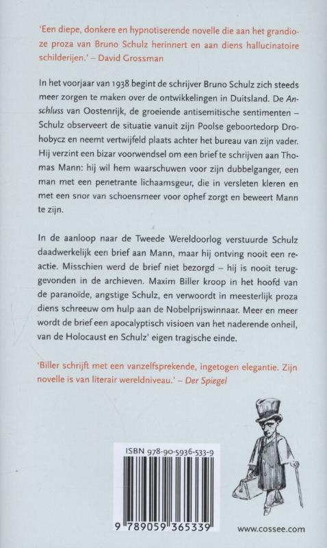 De verloren brief aan Thomas Mann achterkant