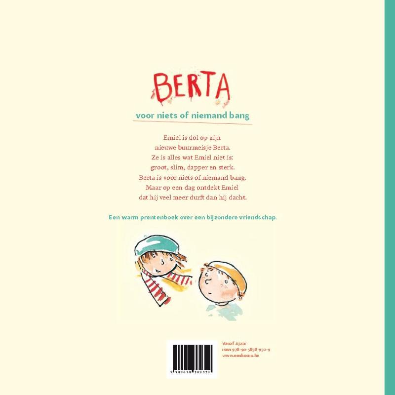 Berta, voor niks of niemand bang achterkant