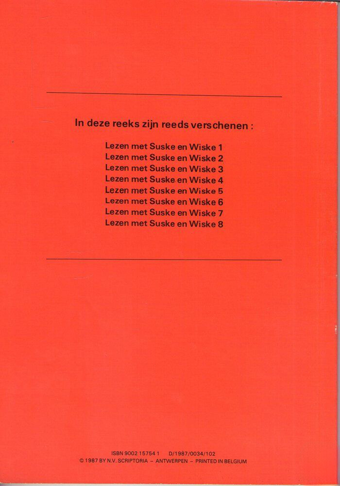 Lezen met Suske en Wiske 7 / Lezen met Suske en Wiske / 7 achterkant