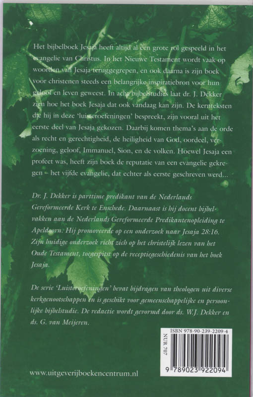 Jesaja / Luisteroefeningen Jesaja / Luisteroefeningen achterkant