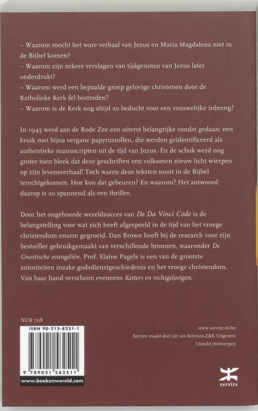 De gnostische evangelien achterkant